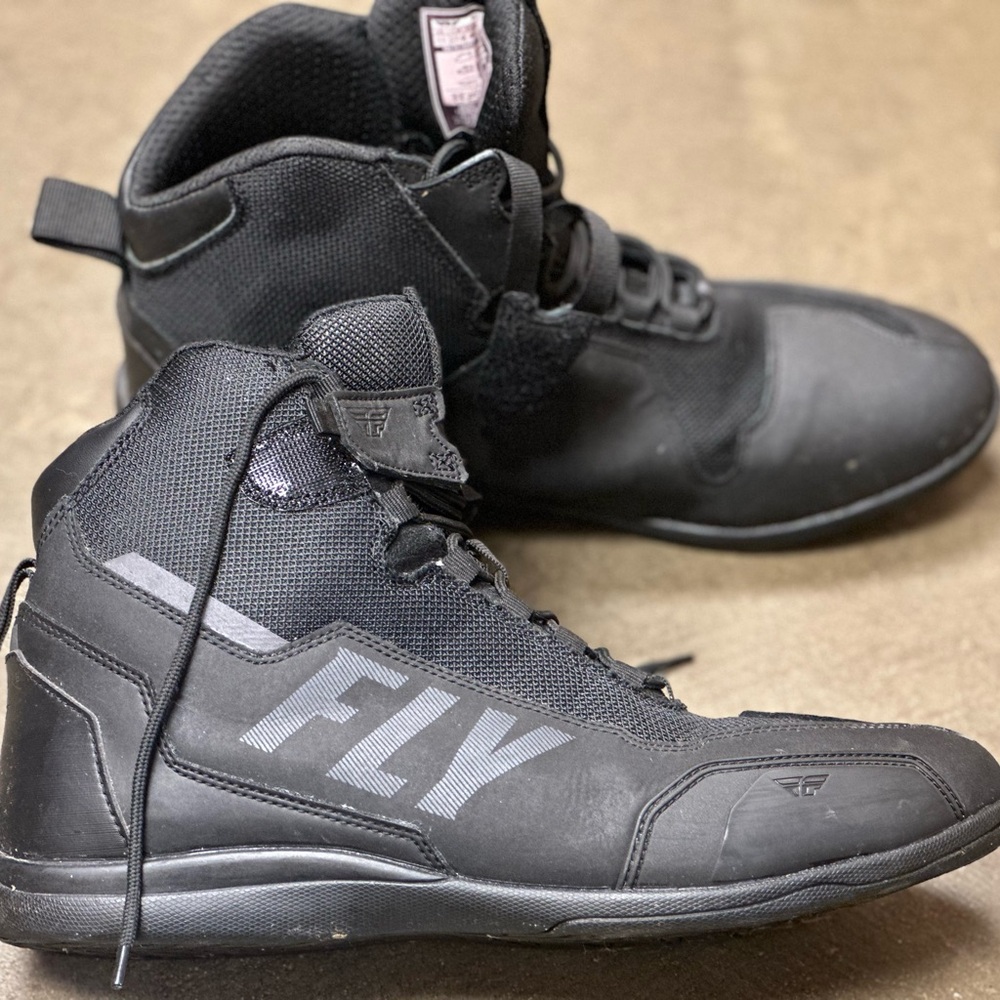 FLY Black High-Top Sneakers